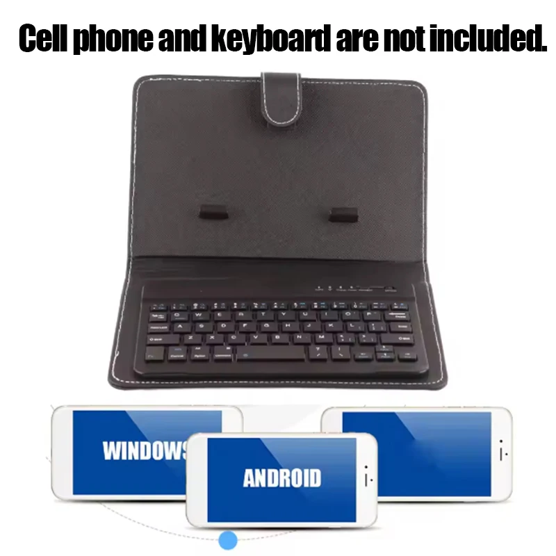 Wireless Bluetooth Keyboard Case Cover Leather Sheath