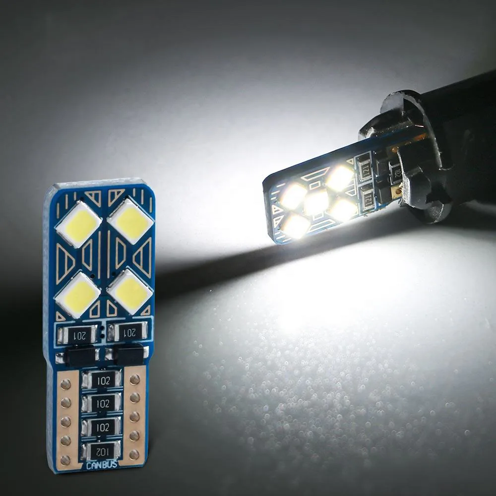 

T10 LED Canbus Light Bulbs High Bright Car Parking Lights W5W 168 501 2825 Auto Turn Side Bulbs Reading Dome Lamp White