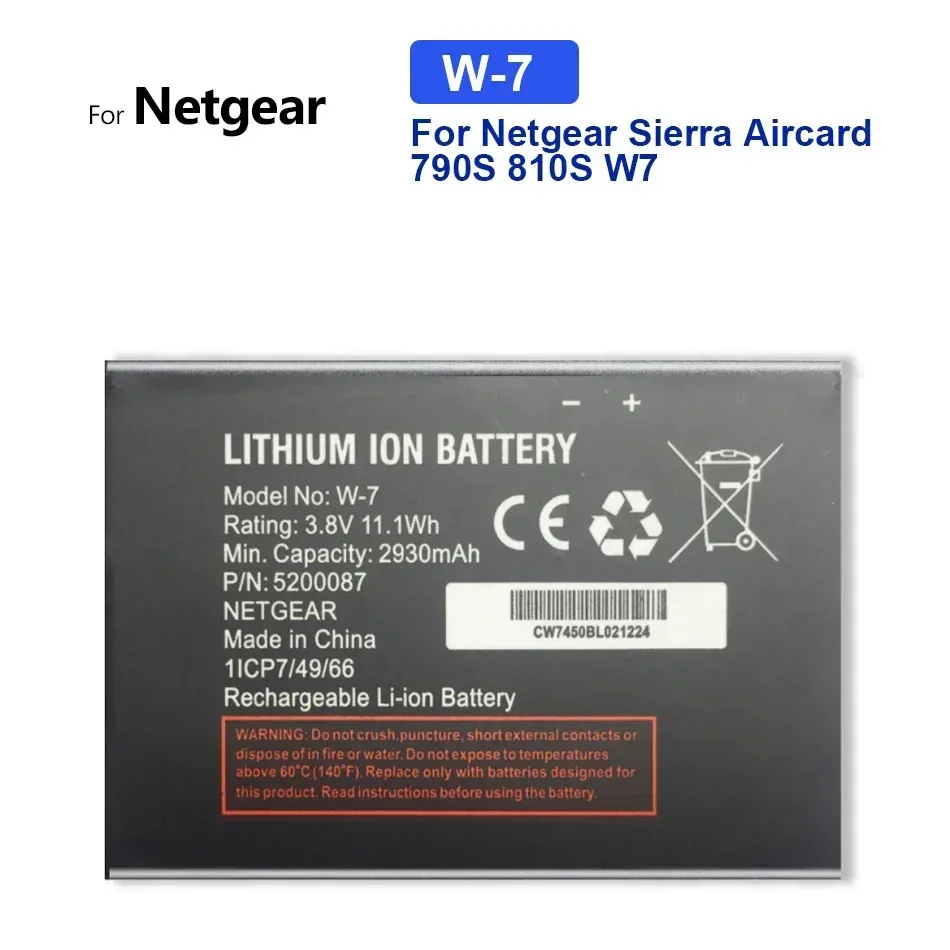 Batteria Di Ricambio W-7b Per Netgear Aircard 797/800s - Compatibile Con Modem 4G WiFi - Foto 9