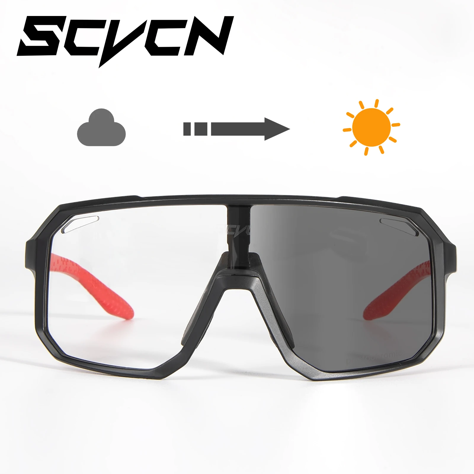 SCVCN Photochromic Men Ŭ ۶ UV400     ŷ Ȱ  MTB Ȱ  ̽ 