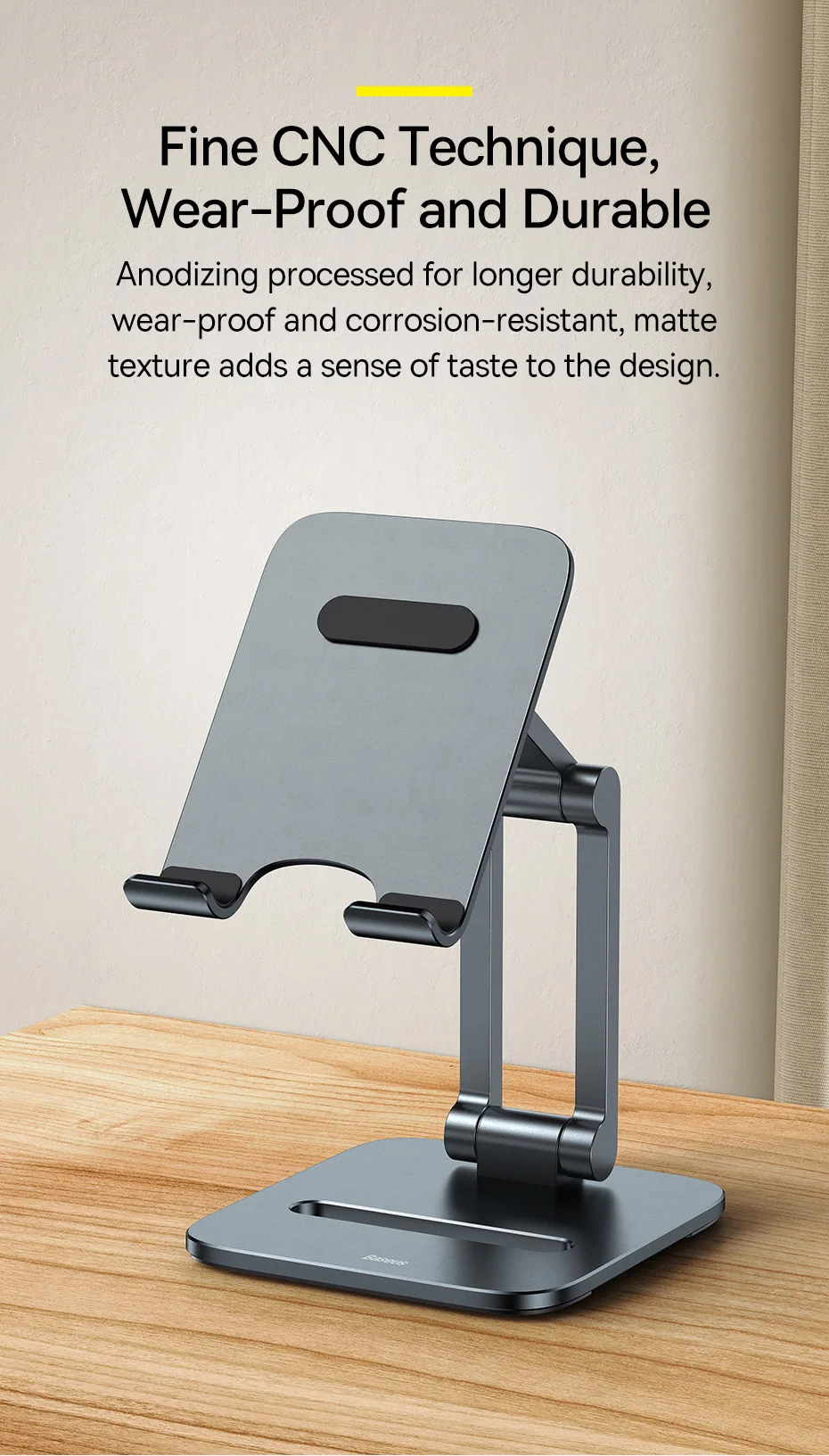 Baseus Foldable Metal support For Phone Tablet Desk