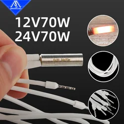 High-Performance 3D Printer Ceramic Cartridge Heater - 70W 12V/24V - 24V