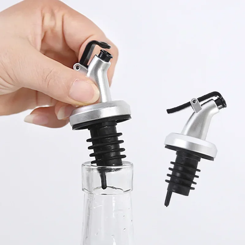 Wine Bottle Stopper Oil Bottle Stopper 1/5 PCS Leak Proof Wine Stopper Bottle Cap Wine Pourer Spout Dispenser Olive Oil Sprayer Kitchen Tools