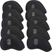 2024 New Golf Iron Cover 10PCS Golf Iron Head Cover Net Golf Iron Cover Golf Club Head Cover With Digital Christmas Gifts 1