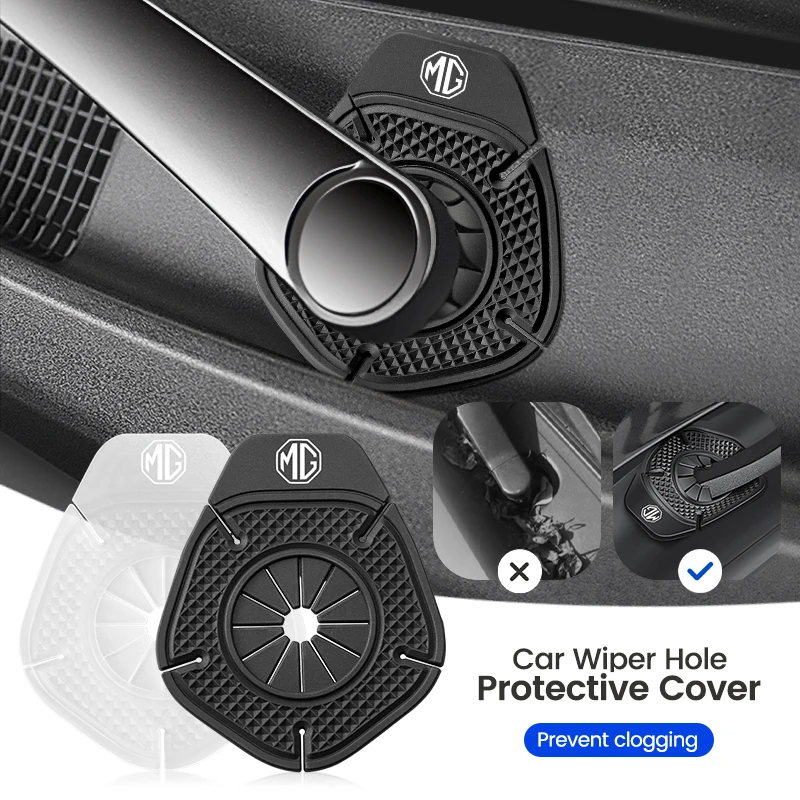 2pcs Car Windshield Wiper Bottom Hole Protective Cover Dustproof