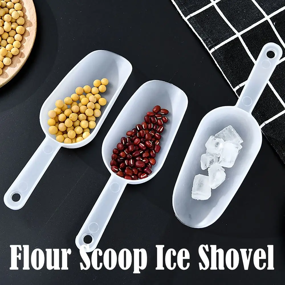 Multifunctional Frosted Flour Scoop Kitchen Tool Plastic Rice Grains Shovel Ice Shovel Dessert Coffee Tea