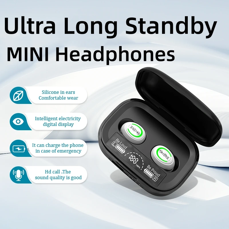 TWS Wireless Headphones Earphones Bluetooth Touch Control Noise Reduction Stereo Earbuds Headsets For Xiaomi Iphone_voghion.com