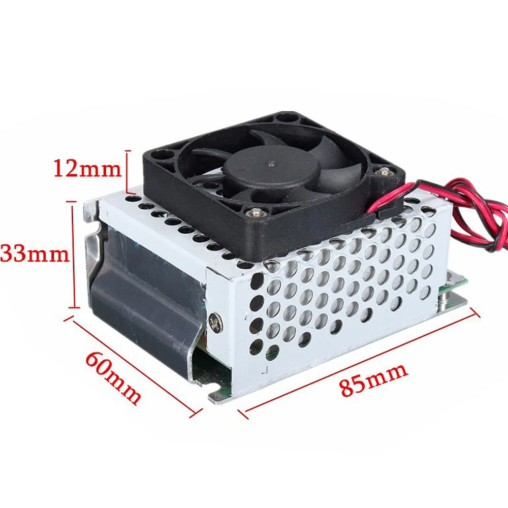 Controlador de Velocidade do Motor Ac110v220v High Power Scr Controle Ajustável Escurecimento Dimmers Regulador de Tensão Termostato com Ventilador 4000w