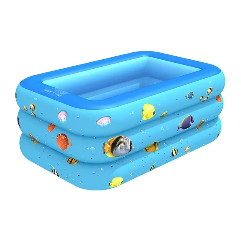 Thicken Large Inflatable Swimming Pool Rectangular PVC Paddling Bathing Tub Summer Outdoor Toy For Family Children inflatable swimming pool,inflatable bathtub