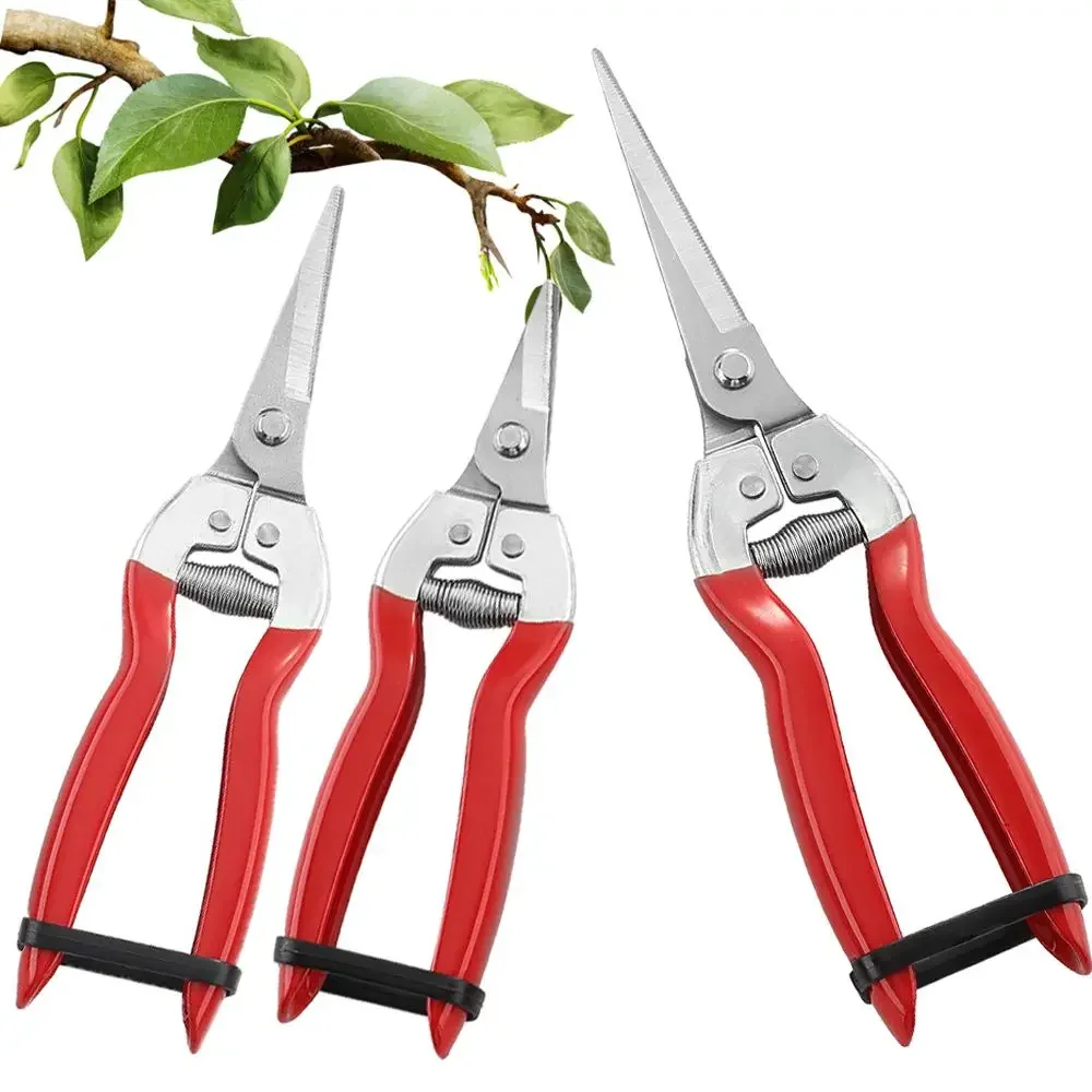 

Anti-slip Pruner Garden Scissors Pruning Shears Micro-Tip Pruning Snips Leaf Trimmer Straight Scissor For Plant Pruning Tool