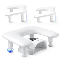 Arm Rest for Nails U-shaped Manicure Adjustable Nail Arm Rest Stand Microfiber PU Leather Hand Rest Pillow for Nail Cushion 1