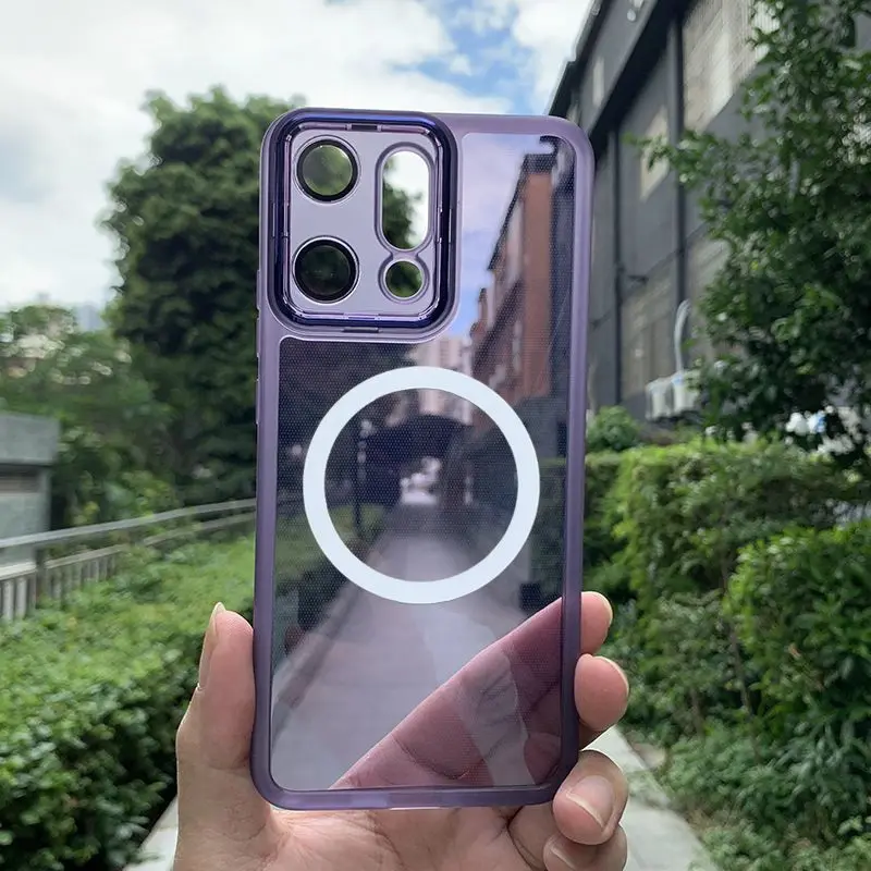 Stylish Transparent Magnetic TPU Drop-Proof Case with Enhanced Protection