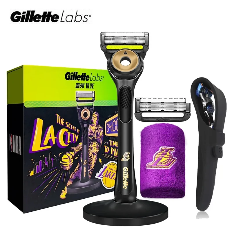 Gillette Labs ５個セット　P&G Gillette Labs ジレット 角質除去バー搭載 本体＋替刃5個＋