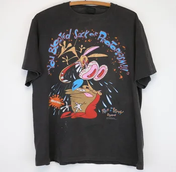 1992 Ren and Stimpy Show MTV Shirt Unisex Reprint Men Women 1