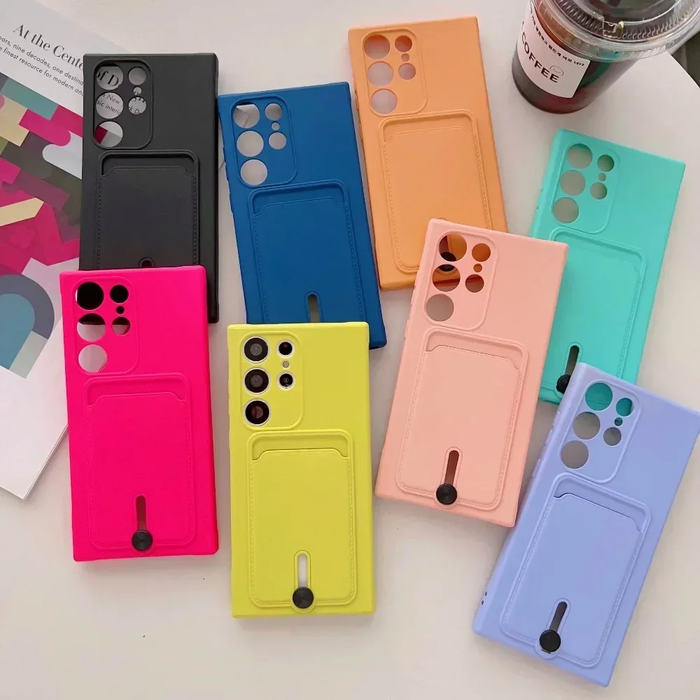 Wallet Card Holder Phone Case For Samsung Galaxy S25 Ultra S24 S23 S21 S20 FE S22+ Plus A72 A55 A53 A52S A52 A35 A33 A23 A22 5G — view 2