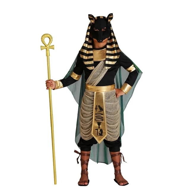 Adult Egyptian Anubis Cosplay Costume Face Mask Wolf Head Jackal Kids Animal Masquerade Suits for Halloween Party - Image 2