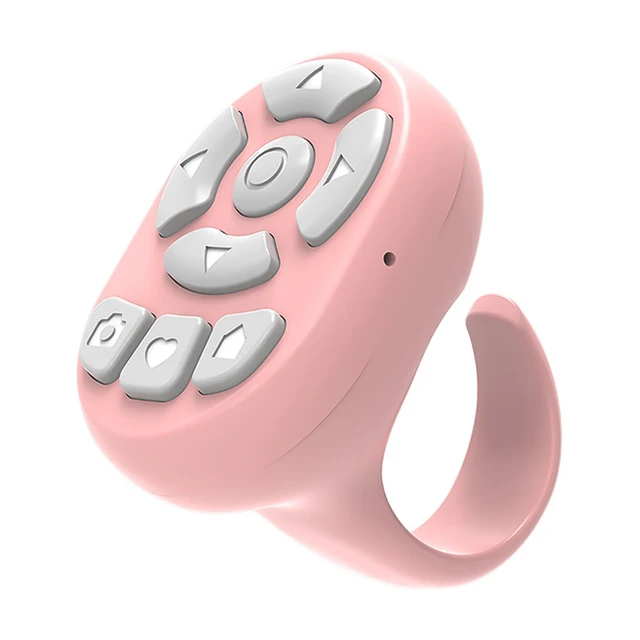 Mobile Phone Mini Remoter Bluetooth-Compatible Remote Control E-book Page Turner for TIK Tok Scrolling Ring for iPhone iPad 7