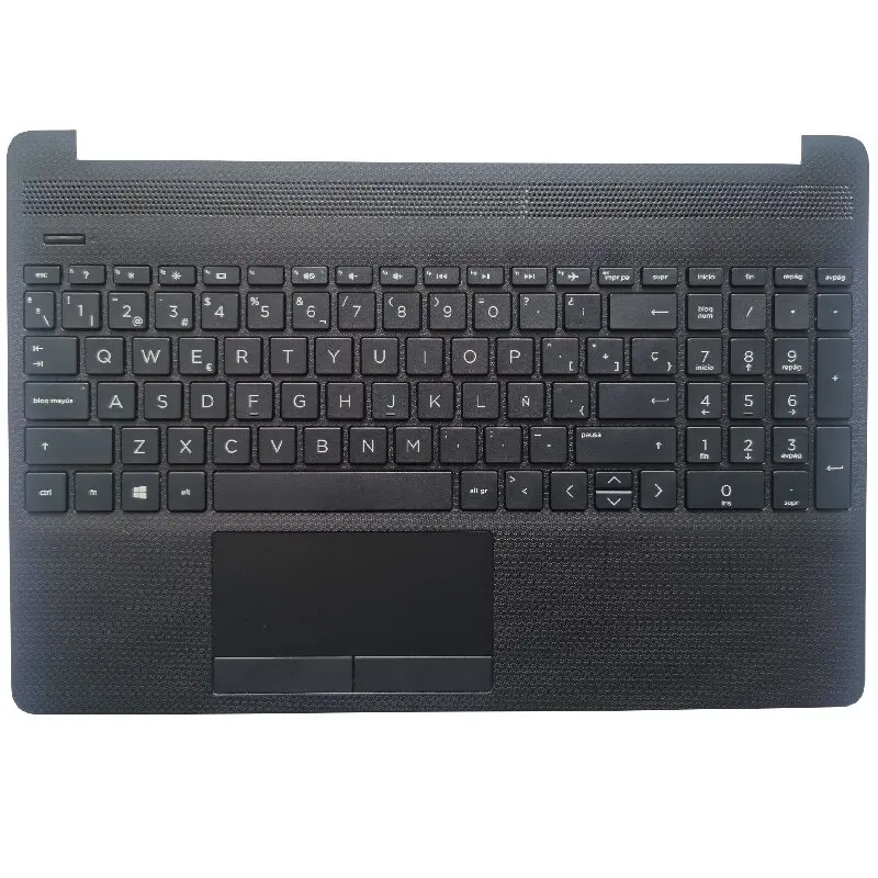 Teclado Latin la Espanhol sp para hp 15-dw Série 15s-du 15s-dy Tpn-c139 com Capa Superior de Apoio de Mãos com Touc hp ad Novo - Imagem 4