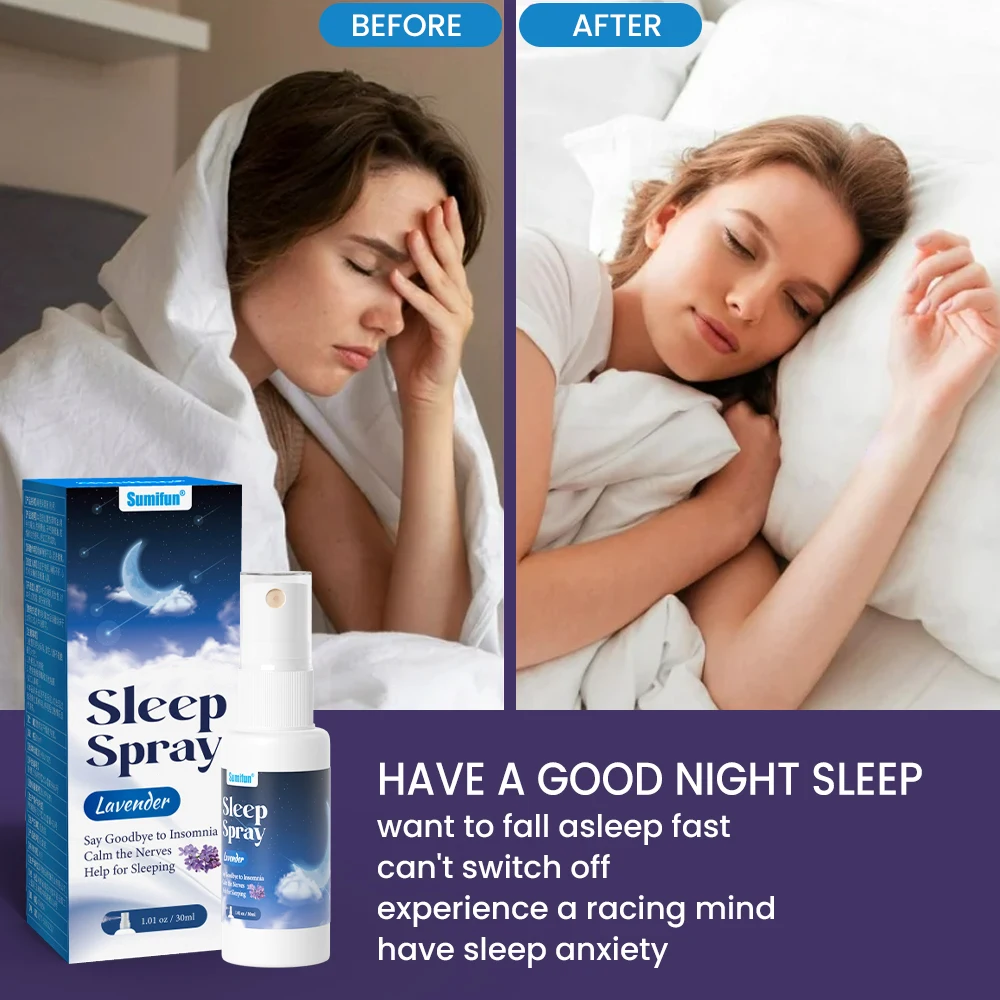 30ml Sumifun Insomnia Spray Sleeping Neurasthenia Soothing Sleep Aid Relieve Anxiety Decompression Headache Care