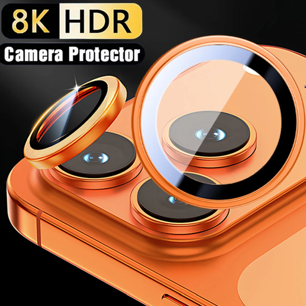 Desert Titanium Tempered Glass Camera Lens Protector