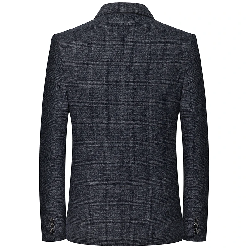 Mens Blazer Men's Retro Plaid Suit Spring Autumn Leisure Fashion Business Ironing Top Coat