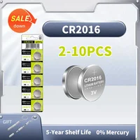 80mAh 3V CR2016 Button Coin Cell DL2016 ECR2016 BR2016 3V Lithium Battery For Watch Car Key Remote Computer Motherboard - Image 5