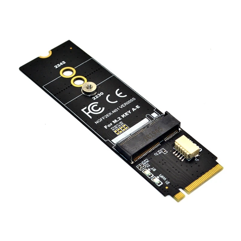 

1 Set M.2 KEY-M To KEY A-E/E Riser Card PCB Black For M.2 NGFF PCIE Protocol Wireless Network Card Module