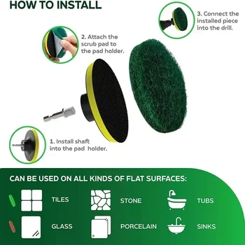Electric Drill Cleaning Brush Kit 4