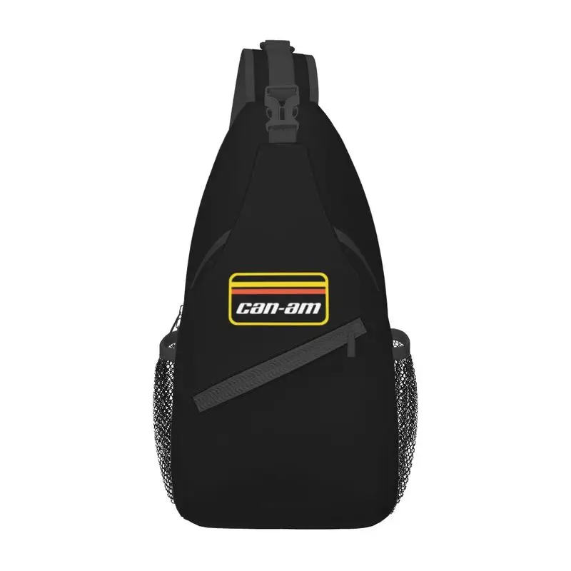 

BRP Can Am Logo Sling Crossbody Chest Bag Men Casual Shoulder Backpack for Camping Biking