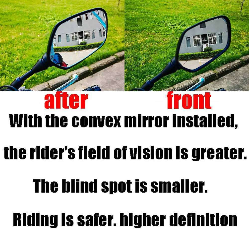 HONDA CBR650R CBR500R CBR650 CBR 650 500 R Motorcycle Convex Rearview Mirrors Increase View Vision motorcycle mirror motorcycle mirrors blind spot mirror
