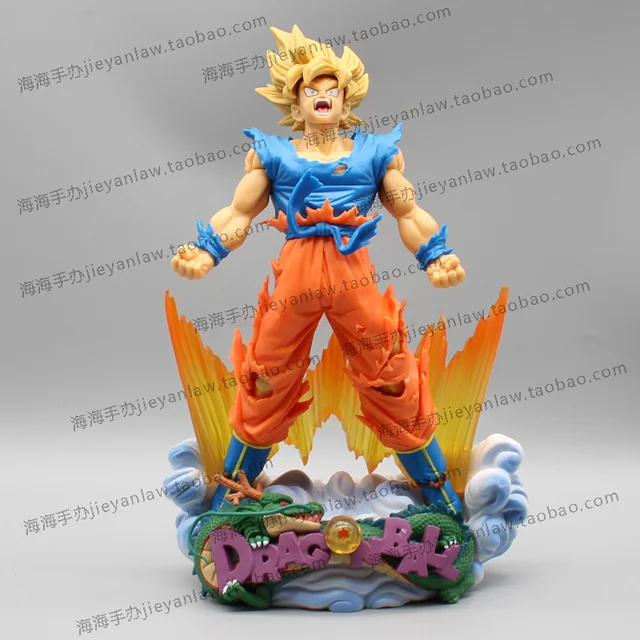 43cm Dragon Ball Z Super Saiyajin Filho Goku Excelente Figura Anime Modelo  Estátua Brinquedo Colecionáveis Presente