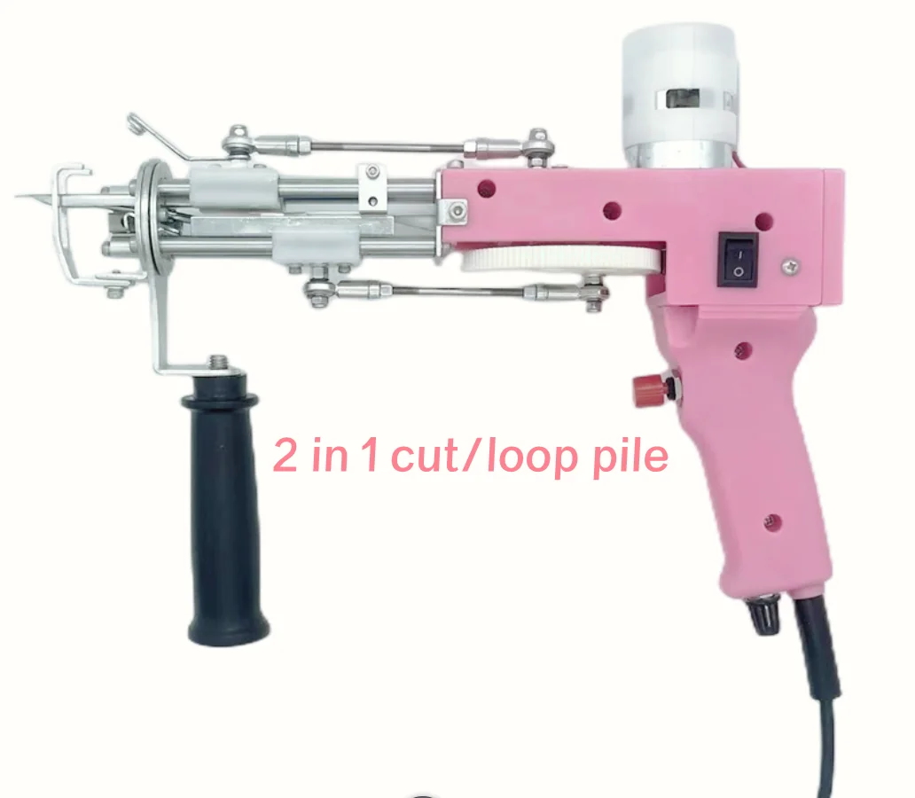 Atualização 2 In1 Tufting Gun Cut Pilha E Loop Pilha Elétrica Tapete