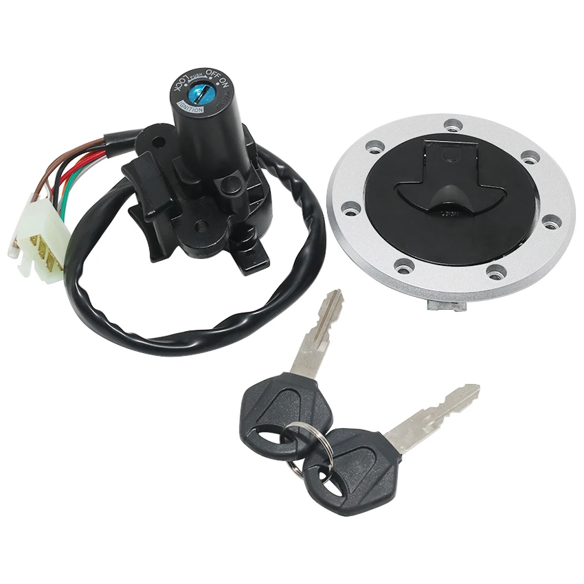 

Motorcycle Ignition Key Switch Fuel Gas Cap Seat Lock Kit For Kawasaki ZX900 NINJA ZX-9R 1994 1995 1996-1999 ZX-7RR ZX-7R ZX750