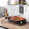 12-Inch Electric Skillet and Frying Pan with Glass Lid,Non-Stick Coating,Temperature Control with Removable Heating Probe 5