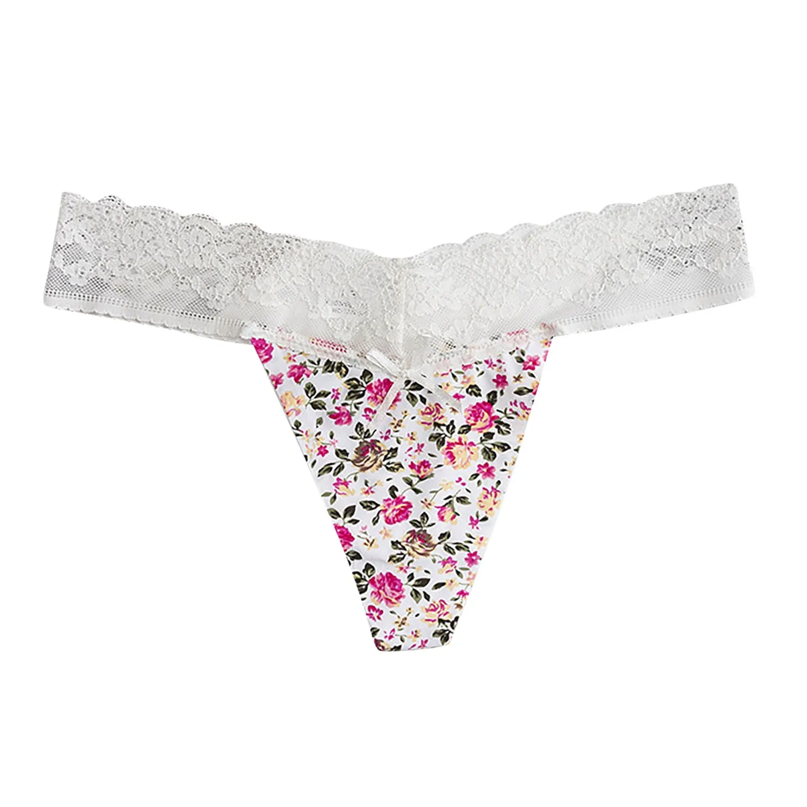 Women'S Underwear New Lace Side Briefs Transparent Low Waist Women'S Underwear Printed Sexy Underwear Bragas Para Mujer