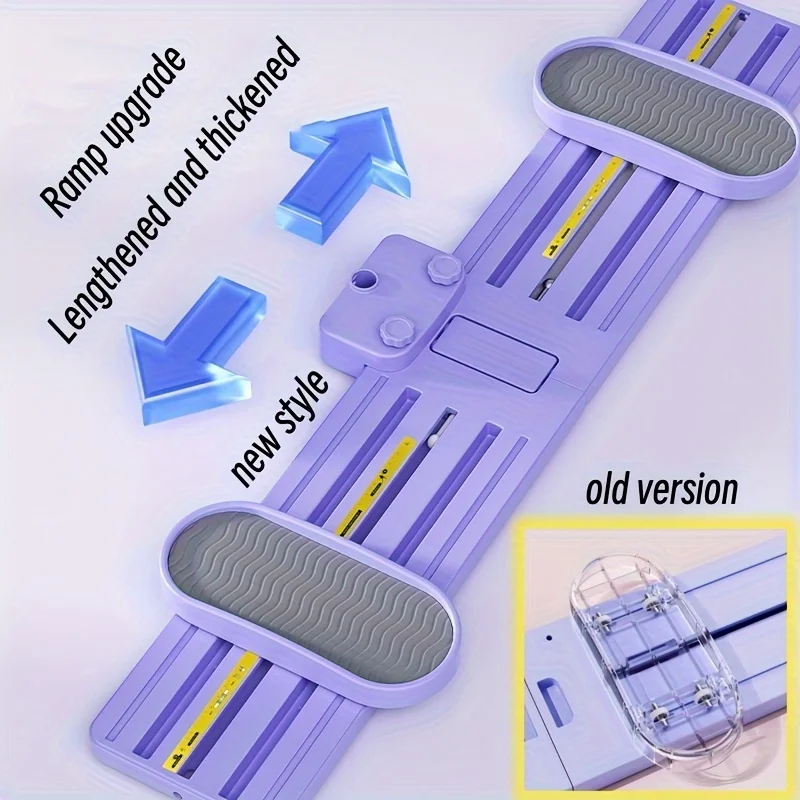 1pc HALICOOL Purple Ski Machine - Full-Body Home Fitness Equipment for Hip, Leg & Waist Training, Adjustable Resistance