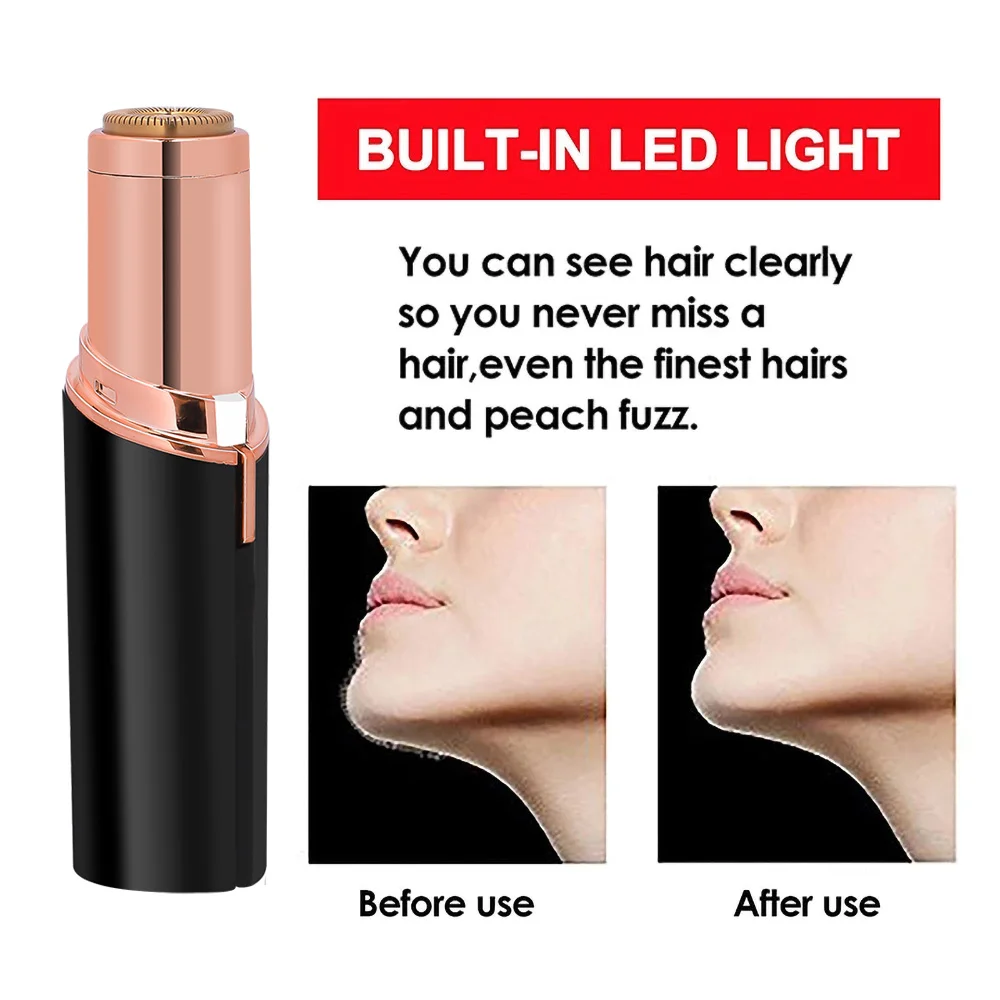 2023 Epilator Face Hair Removal Lipstick Shaver Electric Eyebrow Trimmer Women's Hair Remover Mini Shaver epilator for women images - 6