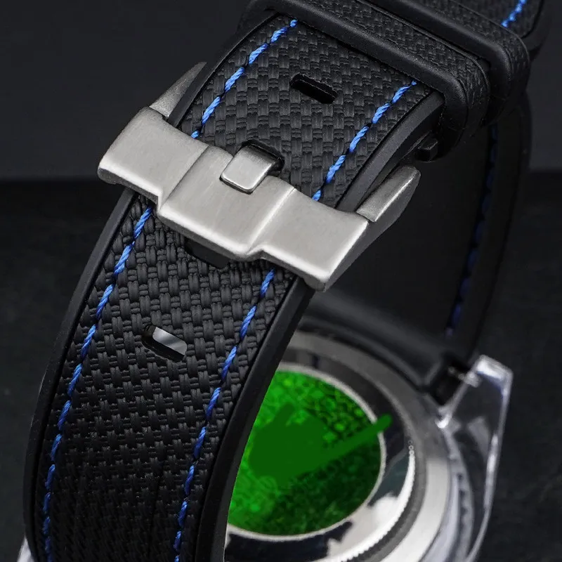 Soft Waterproof Silicone Strap with Stainless Steel Buckle