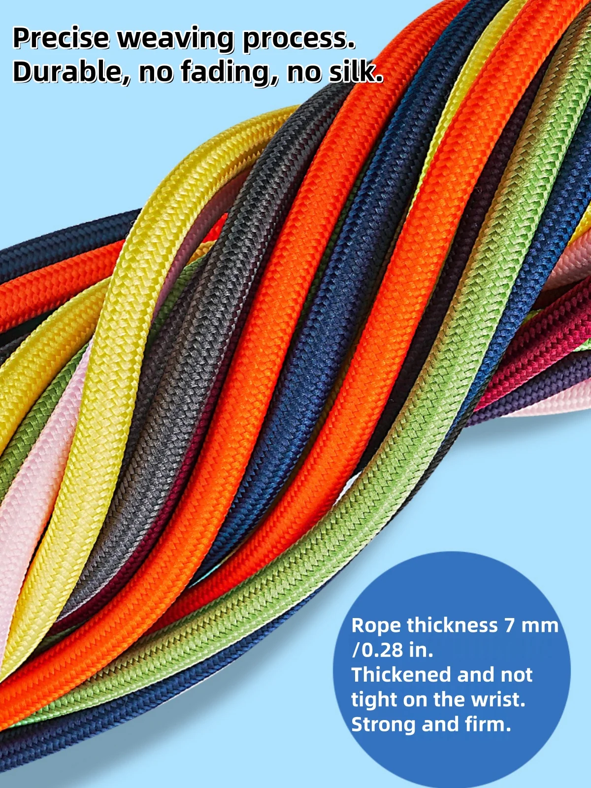 Tragbare Hand-Handgelenkbänder aus Nylon, buntes Anti-Fall-Lanyard mit Tether-Tabs, abnehmbarer Schnur-Clip zum Aufhängen von Mobiltelefonen – Detail 2