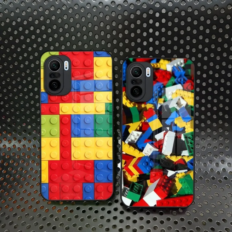 Giocattolo Building Blocks Custodia Colorata Per Telefono Kid Carino Per Xiaomi 12 13 X Redmi Note 11 10 S T Lite Pro Poco M4 X3 Glass