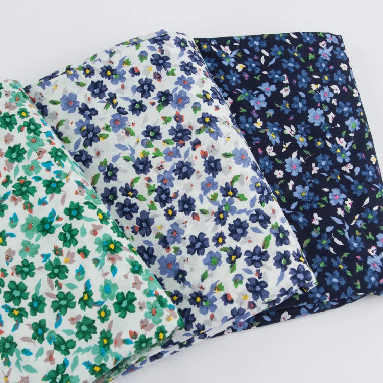 

Floral Printed Cotton Fabric for Children's Clothing, Floral, Little Fresh, Poplin, DIY, Handmade Sewing, Quilting