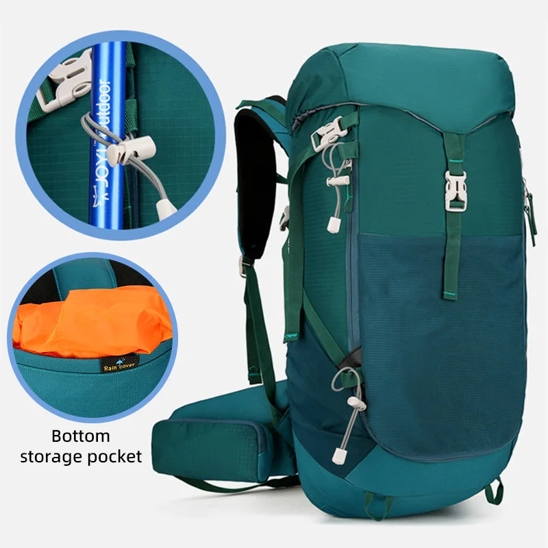 Camping Backpack Large Capacity Climbing Trekking Hiking Mountaineering Shoulder Bag Waterproof Women Men Outdoor Travel Bag 40L 3