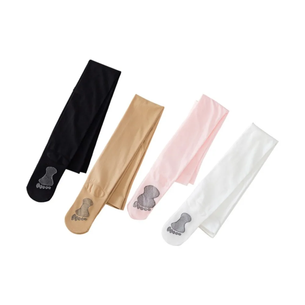Velvet anti-pilling feet anti-slip pantyhose white dancing socks professional grading children dance socks.