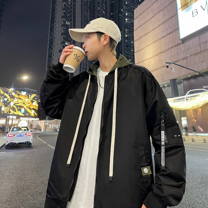 8XL Jacket Men's Fake Two-piece Large Size Casual Jacket Spring Trendy All-match Casual Couple's Oversize