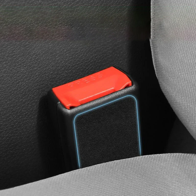 Car Seatbelt Buckle Anti-Collision Sticker Pads Safety Belt Anti-Noise Silencer Quite Lock Clip Protector Black Accessories seat belt clip