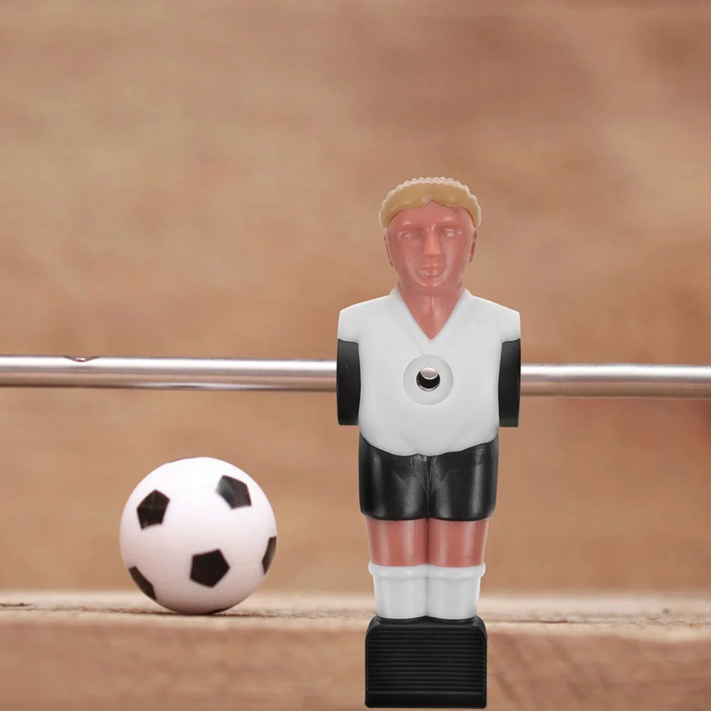 10 Pcs Resin Football Players Durable Design Compatible Rods Foosball Figures Desk Soccer Figurines Table Football Parts