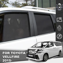 

For Toyota VELLfire 2015-2021 Magnetic Car Sunshade Front Windshield Mesh Frame Curtain Rear Side Window Sun Shade
