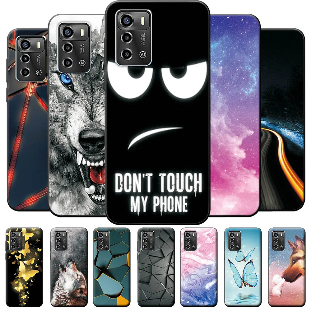 Per Zte Blade A72 Custodia Zte Blade A52 Fashion Cool Cover Posteriore Per Zte Bladea72 A 72 A 52 Silicone Etui Phone Bumper Fundas