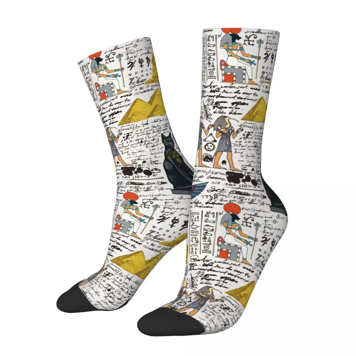 

Ancient Egypt Socks Men Women Polyester Casual Egypts Gods Socks Harajuku Spring Summer Autumn Winter Middle Tube Socks Gifts