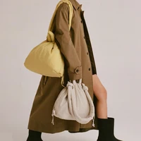 Casual nylon padded tote bag designer soft puffer women shoulder crossbody bags Simple Vintage large capacity handbags 2025 - Image 2
